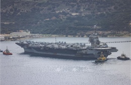 Tàu sân bay USS Gerald R. Ford rời khu vực