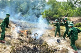 Bộ đội Biên phòng phối hợp kịp thời dập tắt cháy rừng