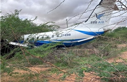 Máy bay chở khách trượt khỏi đường băng tại Kenya