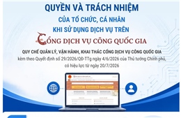 Quyền và trách nhiệm của tổ chức, cá nhân khi sử dụng dịch vụ trên Cổng Dịch vụ công quốc gia