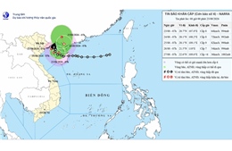 Bão số 4 không thay đổi cường độ cách Hải Phòng khoảng 120km