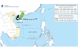 Áp thấp nhiệt đới giữ nguyên cường độ trên vùng ven biển phía Tây Bắc đảo Hải Nam (Trung Quốc)
