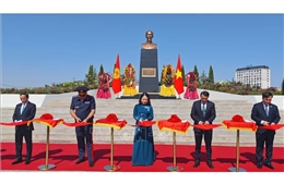 Phó Chủ tịch nước Võ Thị Ánh Xuân dự khánh thành Tượng đài Hồ Chí Minh tại Bishkek