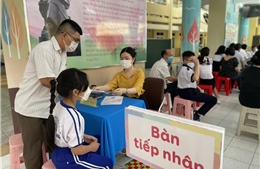 TP Hồ Chí Minh: Những học sinh Tiểu học đầu tiên được tiêm vaccine phòng COVID-19