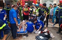 TP Hồ Chí Minh: Thông tin về sức khoẻ của các nạn nhân trong vụ sập nhà 4 tầng