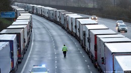 Anh sắp cạn nguồn thực phẩm tươi do hàng nghìn xe tải tắc ở cảng gần Pháp