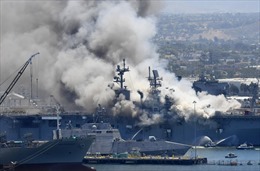 Kết luận nguyên nhân vụ cháy tàu chiến 2 tỉ USD của Hải quân Mỹ