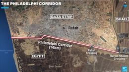 Hành lang Philadelphi: ‘Ranh giới đỏ’ giữa Ai Cập và Israel trong xung đột ở Gaza