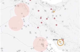 Máy bay thương mại đối mặt nguy hiểm khi hoạt động trên không phận Trung Đông