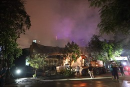 Cháy lớn tại Khu công nghiệp Ngọc Hồi