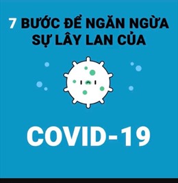 Clip 7 bước ngắn ngăn ngừa dịch COVID-19 lây lan