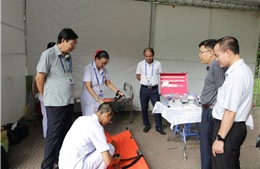 Ngành Y tế Hà Nội kiểm tra công tác y tế phục vụ sự kiện A80 