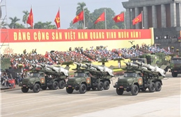 Đẹp như phim các khối khí tài diễu binh, diễu hành trên Quảng trường Ba Đình