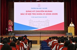Hồi hộp khoảnh khắc các tân bác sĩ nội trú lựa chọn chuyên ngành tại MATCH DAY 2026