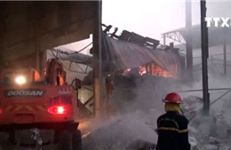Cháy lớn tại Công ty giấy Paper Việt Nam tại Bắc Ninh