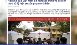 Hội Nhà báo Việt Nam đề nghị xác minh và có hình thức xử lý luật sư xúc phạm nhà báo