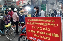 Lơ là trong phòng dịch COVID-19, chợ Giáp Nhị vẫn tấp nập mua bán