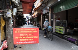 UBND phường Thịnh Liệt đóng cửa chợ tạm Giáp Nhị để phòng, chống dịch COVID-19
