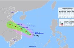 Thời tiết ngày 23/9: Áp thấp nhiệt đới có khả năng mạnh lên thành bão