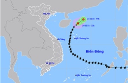 Thời tiết ngày 21/12: Bão số 9 suy yếu nhanh thành áp thấp nhiệt đới