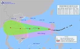 Thời tiết ngày 26/9: Siêu bão Noru tiến vào Biển Đông, mưa lớn ở Trung Bộ và Tây Nguyên