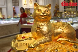 Ngắm Kim Mão Vương Bảo bằng vàng nguyên chất nặng 48 kg