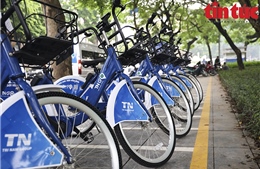 Triển khai lắp đặt những chiếc xe đạp công cộng đầu tiên tại Hà Nội