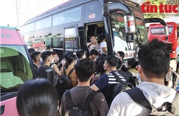 Hà Nội: Người dân vội vã lên xe rời phố về quê kỳ nghỉ lễ Quốc khánh