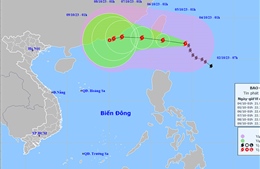 Thời tiết ngày 4/10: Bão Koinu có gió mạnh cấp 14, giật cấp 17