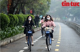 Lần đầu tiên Hà Nội có tuyến đường dành riêng cho xe đạp
