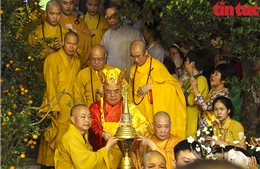 Cung rước xá lợi Phật chào mừng Phật đản 2024