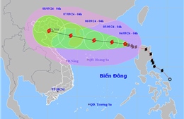 Thời tiết ngày 4/9: Bão số 3 mạnh cấp 11, giật cấp 13 trên khu vực Bắc Biển Đông