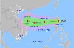 Thời tiết ngày 17/9: Áp thấp nhiệt đới mạnh lên thành bão