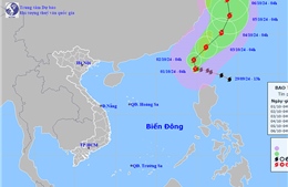 Thời tiết ngày 1/10: Bão Krathon đi vào vùng Bắc Biển Đông