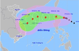 Thời tiết ngày 7/11: Bão Yinxing hướng vào biển Đông