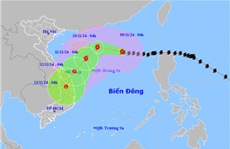 Thời tiết ngày 9/11: Bão số 7 gần vùng biển Hoàng Sa, biển động dữ dội