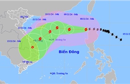 Thời tiết ngày 8/11: Bão số 7 mạnh cấp 14, biển động dữ dội