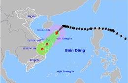 Thời tiết ngày 11/11: Trung Trung Bộ mưa to, bão số 7 suy yếu thành áp thấp nhiệt đới