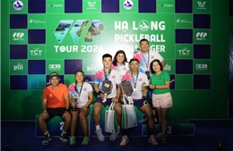 Trận chung kết đôi nam kịch tính khép lại giải đấu Pickleball thành công tại Hạ Long