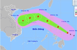 Thời tiết ngày 16/11: Xuất hiện hai cơn bão gần biển Đông