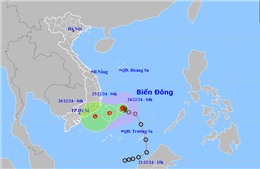 Thời tiết ngày 24/12: Bão số 10 đổi hướng di chuyển phức tạp