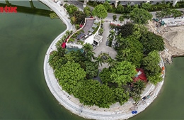 Cận cảnh bán đảo hồ Đống Đa làm sân chơi, vườn hoa