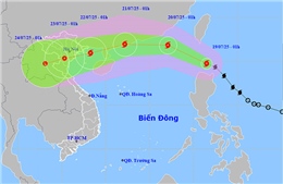 Thời tiết ngày 19/7: Bão Wipha tiến vào Biển Đông, biển động dữ dội
