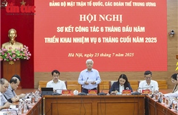 Đảng bộ Mặt trận Tổ quốc, các đoàn thể Trung ương sơ kết công tác 6 tháng đầu năm