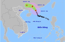 Thời tiết ngày 8/9: Bão số 7 đi vào đất liền Trung Quốc, Bắc Bộ tiếp tục đề phòng mưa dông