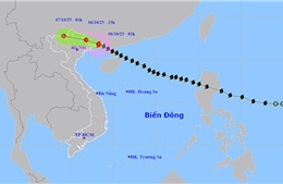 Thời tiết ngày 6/10: Bão số 11 tiến vào biên giới Việt - Trung, Bắc Bộ mưa lớn