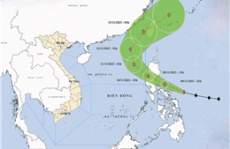 Thời tiết ngày 9/11: Bão Fung-wong mạnh cấp 15, giật trên cấp 17 đang tiến vào biển đông