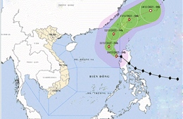 Thời tiết ngày 10/11: Bão Fung Wong vào Biển Đông  với gió giật cấp 16 và trở thành bão số 14