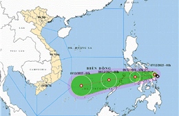 Thời tiết ngày 7/12: Áp thấp nhiệt đới tiến vào Biển Đông, gây gió mạnh và biển động
