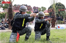 Cảnh sát đặc nhiệm sẵn sàng bảo đảm an ninh cho cuộc bầu cử Quốc hội khóa XVI